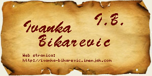 Ivanka Bikarević vizit kartica